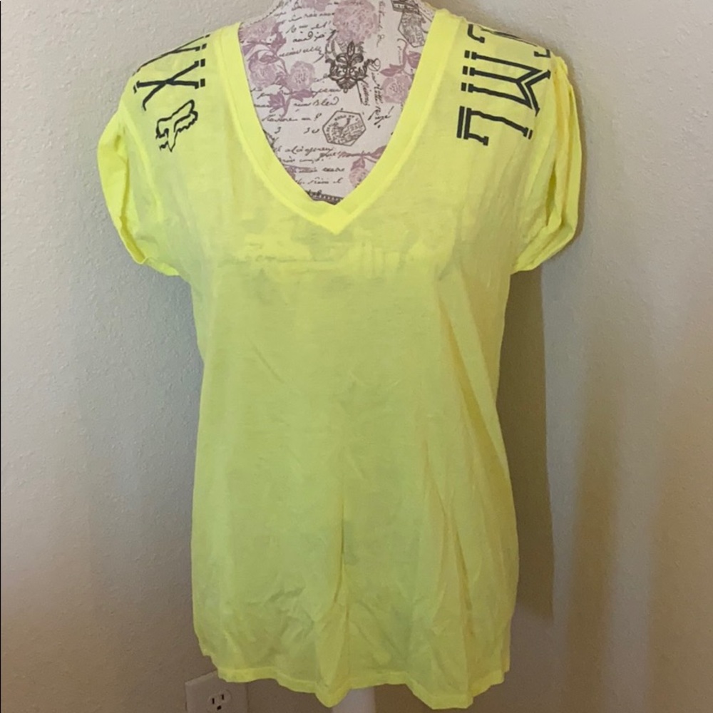 Women’s Bright Yellow Fox Tee